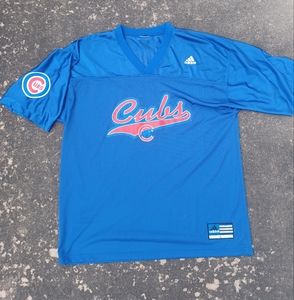 Vintage Adidas Chicago Cubs Wood Football Jersey